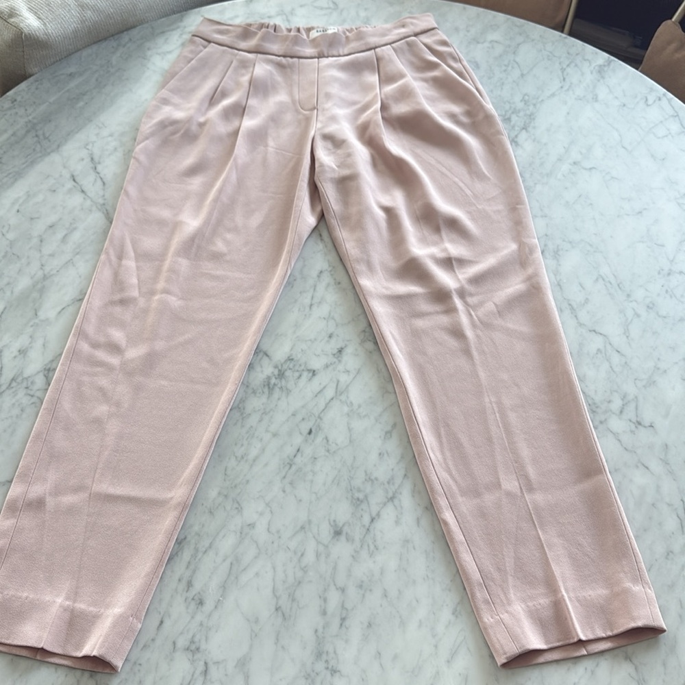 Babaton Light Pink Pleated Trousers